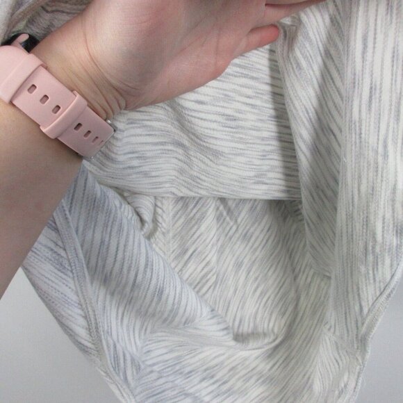 Lululemon Running Tank Top Women 6 Heather Grey Racerback Twist Back Yoga 96 - Picture 7 of 10